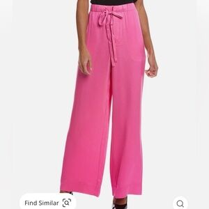 A.L.C Allie Pant in Hot Pink Satin Dress Pants